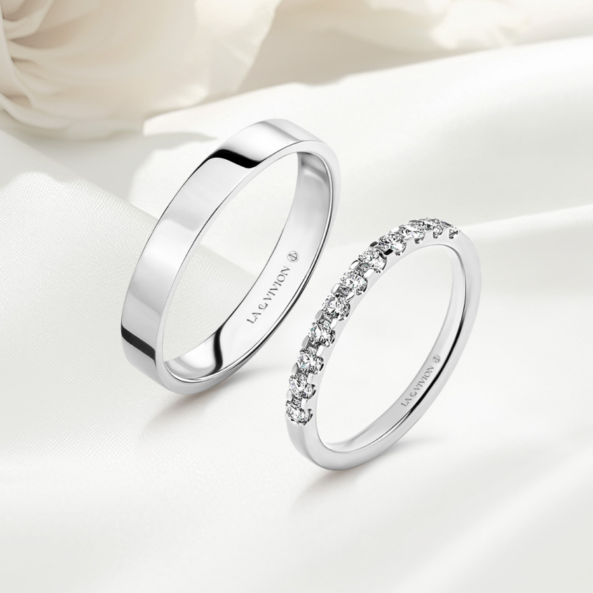 Обручальное кольцо Duo Éternité 0.34 ct