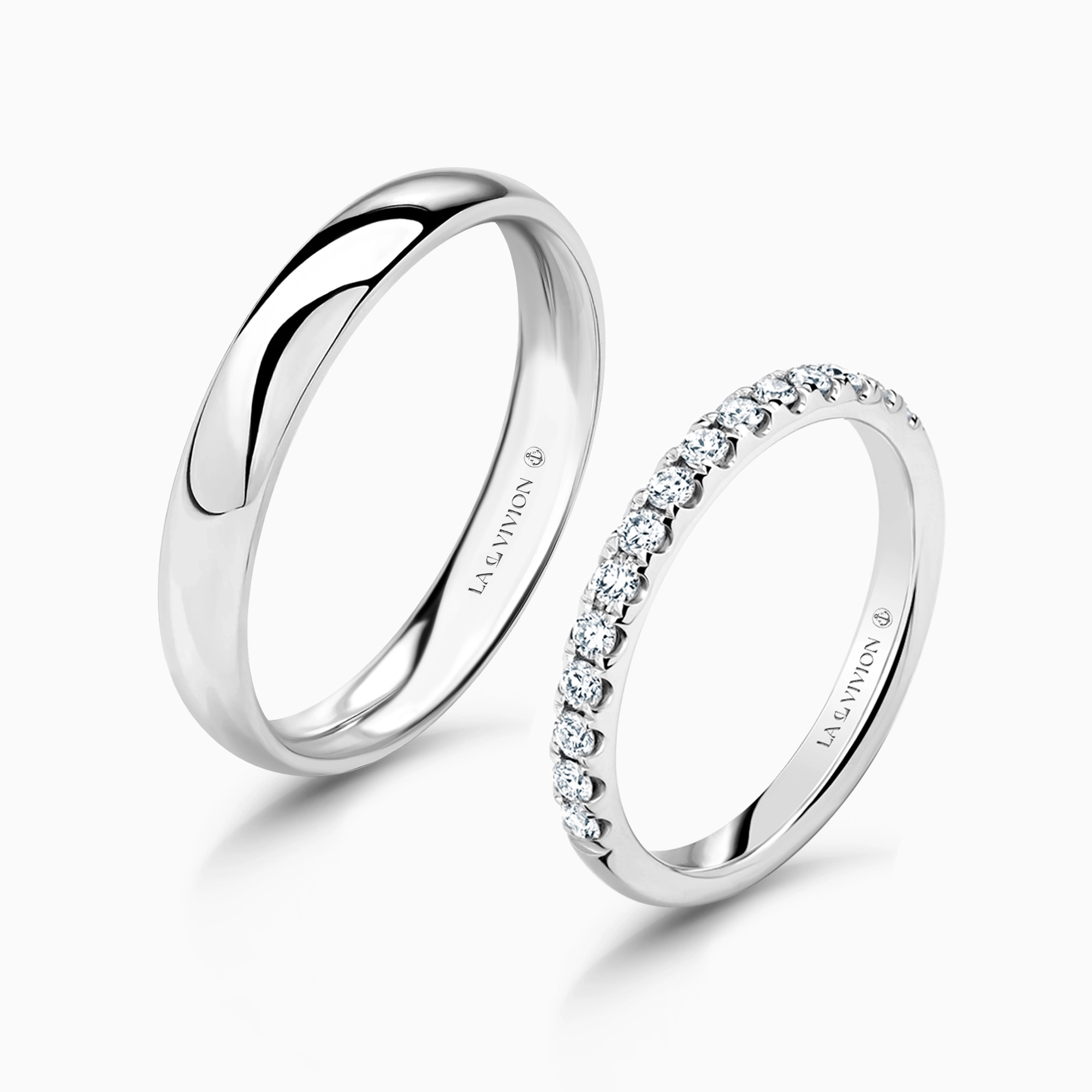 Обручальное кольцо Duo Éternité 0.24 ct