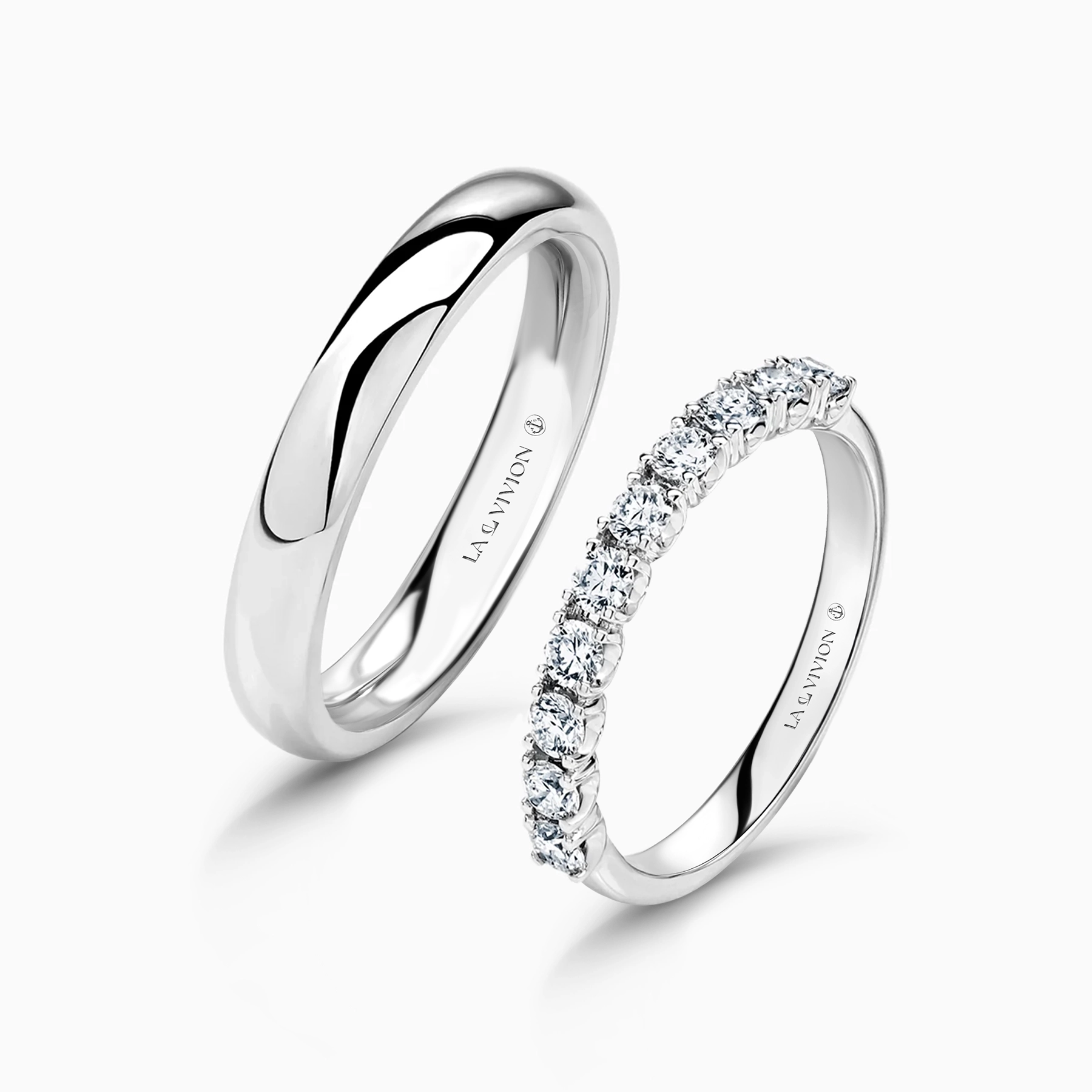 Обручальное кольцо Duo Éternité 0.41 ct